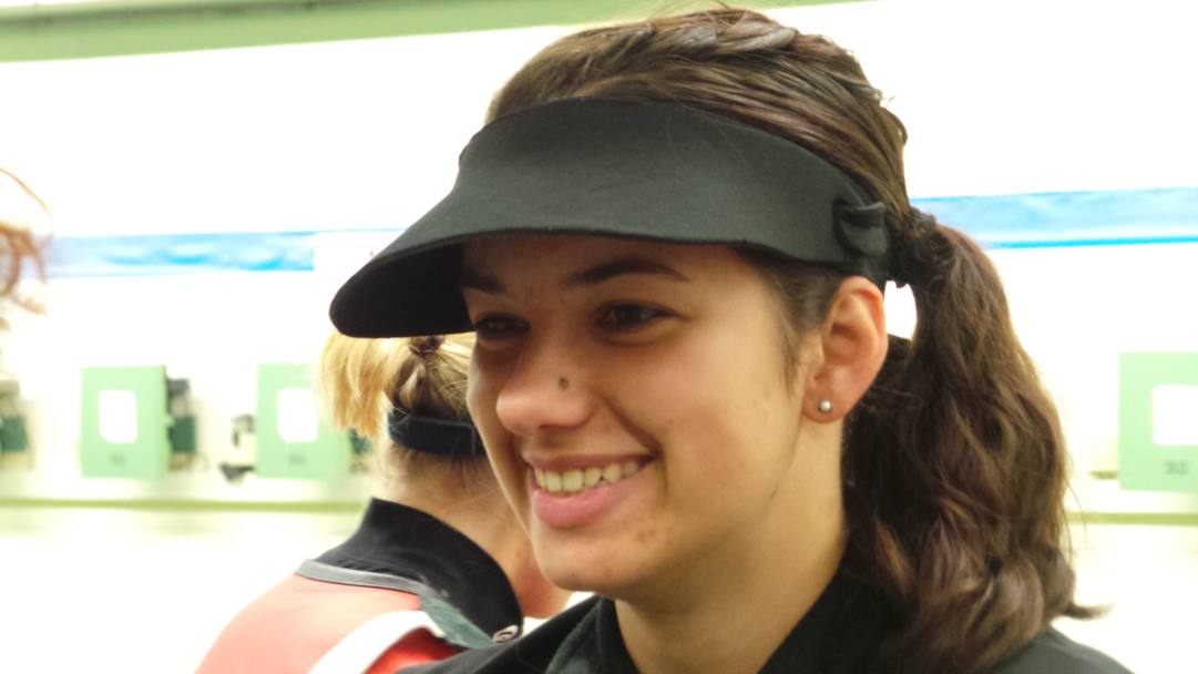 Petra Zublasing, Italia, 25 anni, detentrice della Coppa del Mondo di tre posizioni